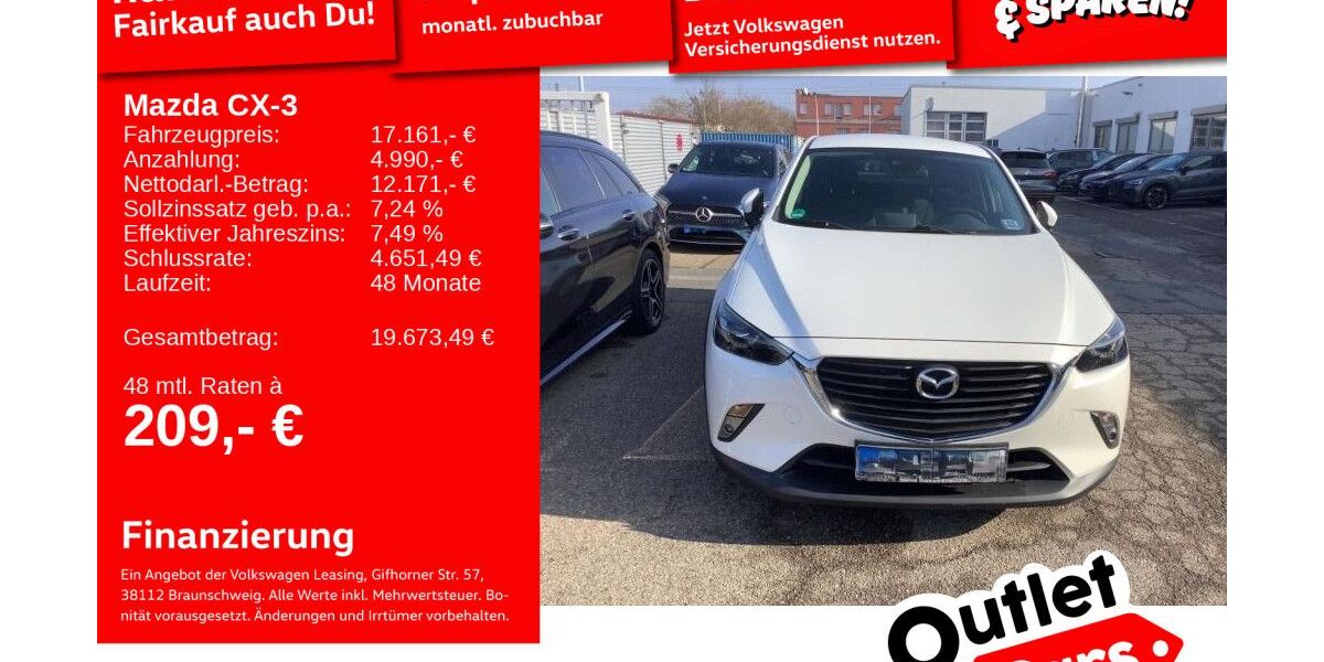 Mazda CX-3 54.347 km 16.490 &euro; Mannheim 68309