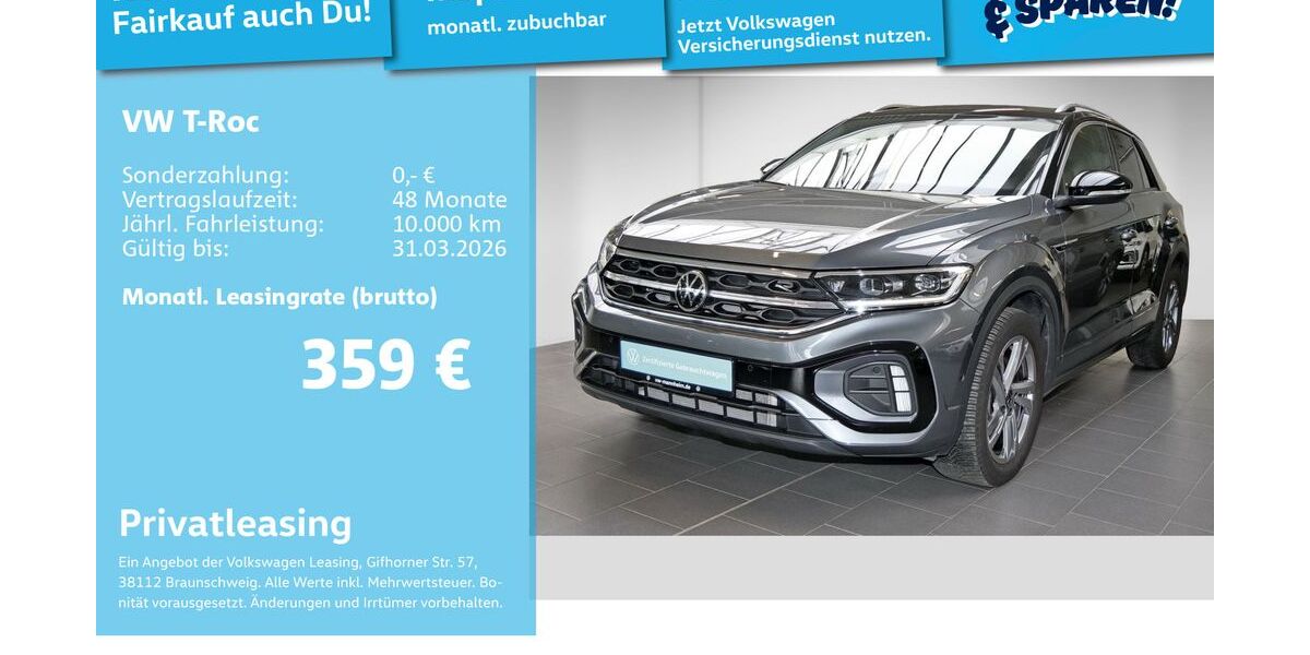 VW T-Roc 36.009 km 26.999 &euro; Mannheim 68309